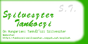 szilveszter tankoczi business card